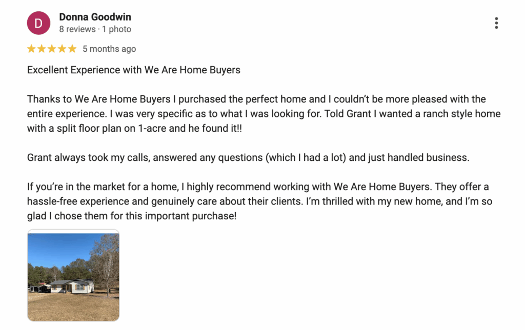 Testimonial from satisfied client in Rome, GA.