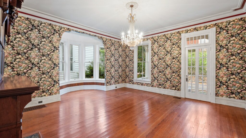 Beautifully restored dining room in house in Rome, GA.