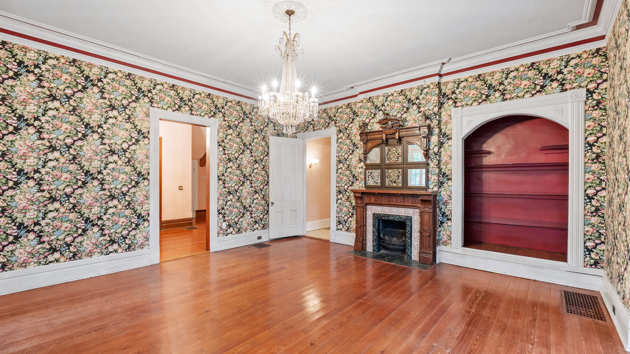 Freshly restored fireplace in house in Rome, GA.