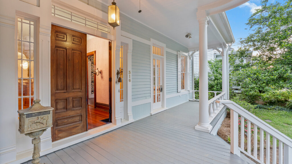 Front porch of house in Rome, GA.