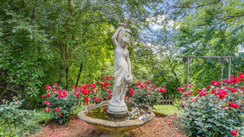 Fountain in backyard of home in Rome, GA.