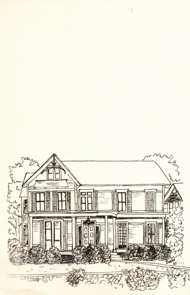 Drawing of home in Rome, GA.