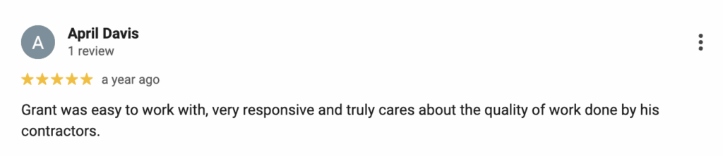Testimonial from satisfied client in Rome, GA.