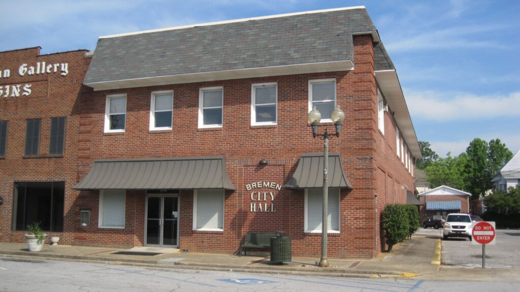 City hall in Bremen, GA