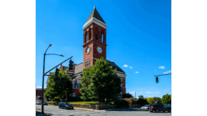 Clocktower in downtown Rome, GA.
