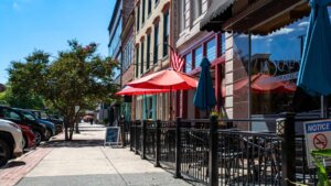 Storefronts in downtown Rome, GA