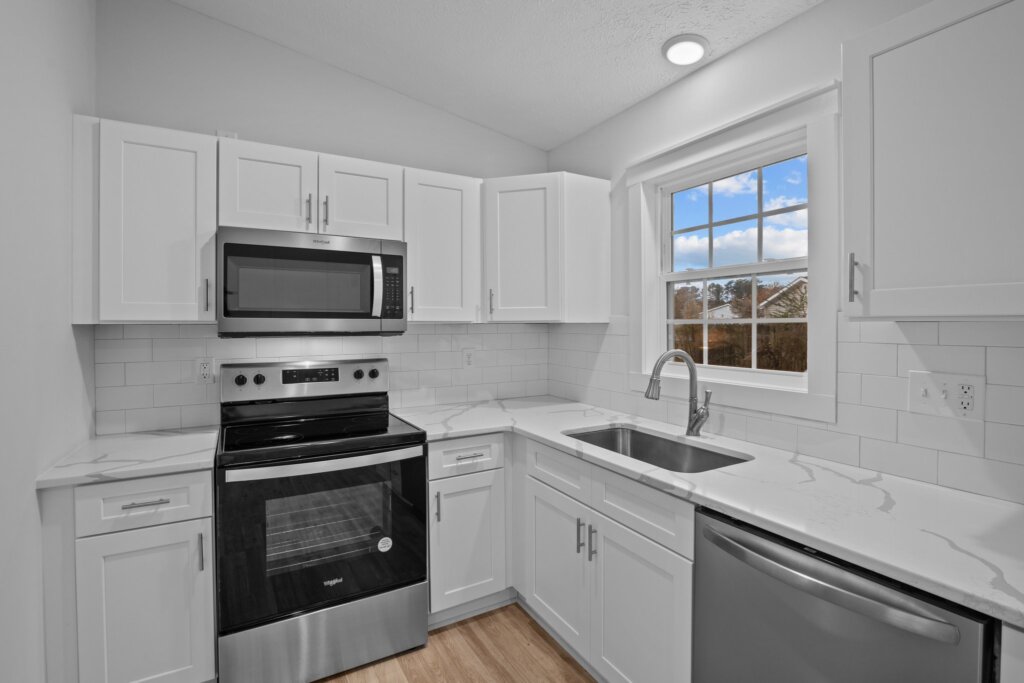 Example of a completed Saltworks Properties renovation. Homes in Morehead City, North Carolina often share a similar layout and footprint.