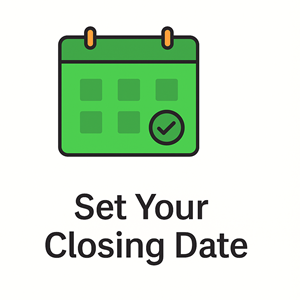 set your closing date