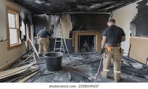 property restoration on a home after a fire