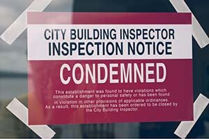 When a House Is Condemned in Texas it starts a sequence