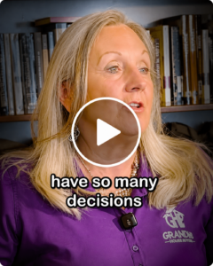 becky fields thumbnail to youtube video on downsizing