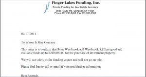 Proof of Funds