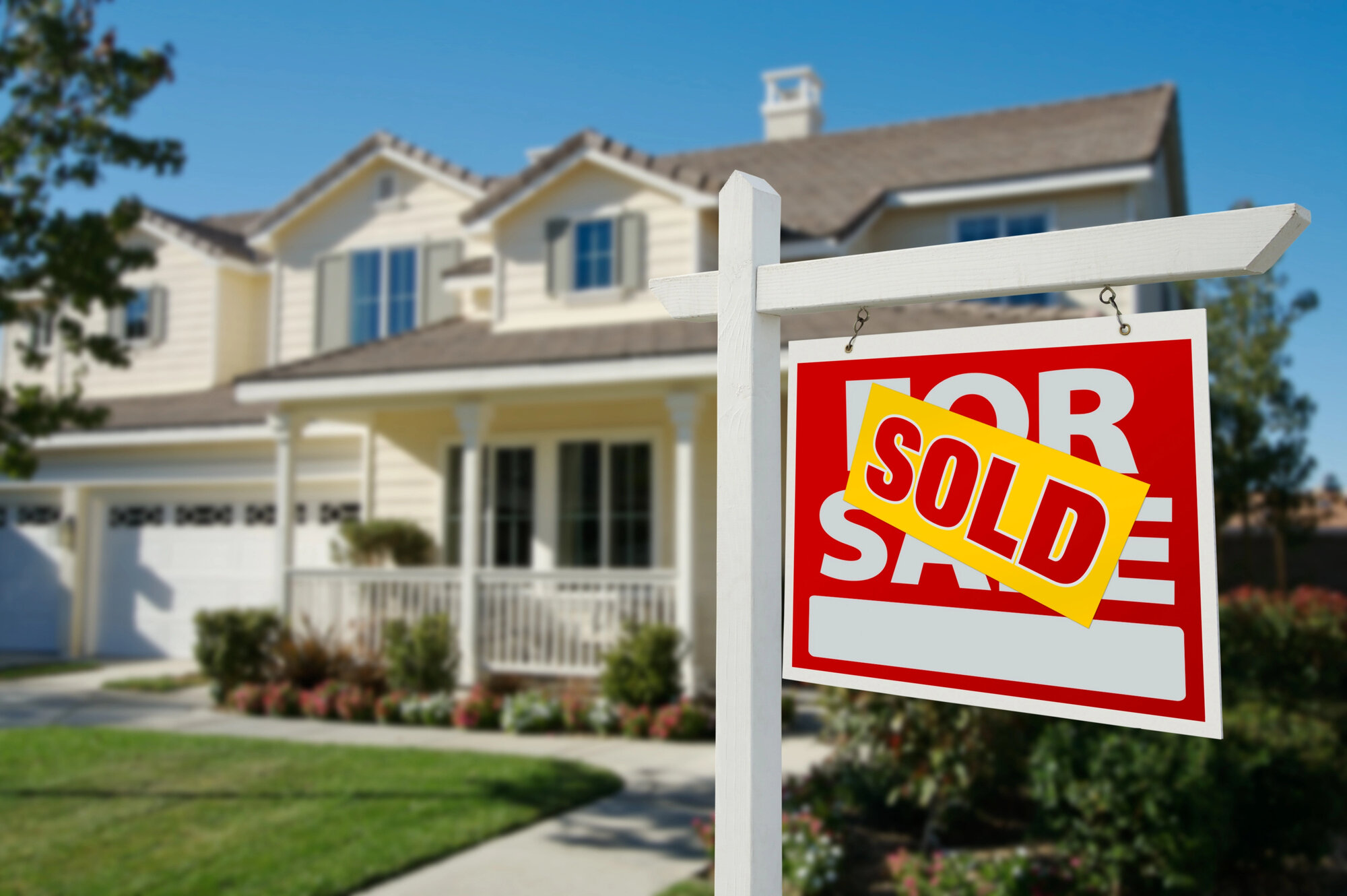 Sold Home For Sale Real Estate Sign
