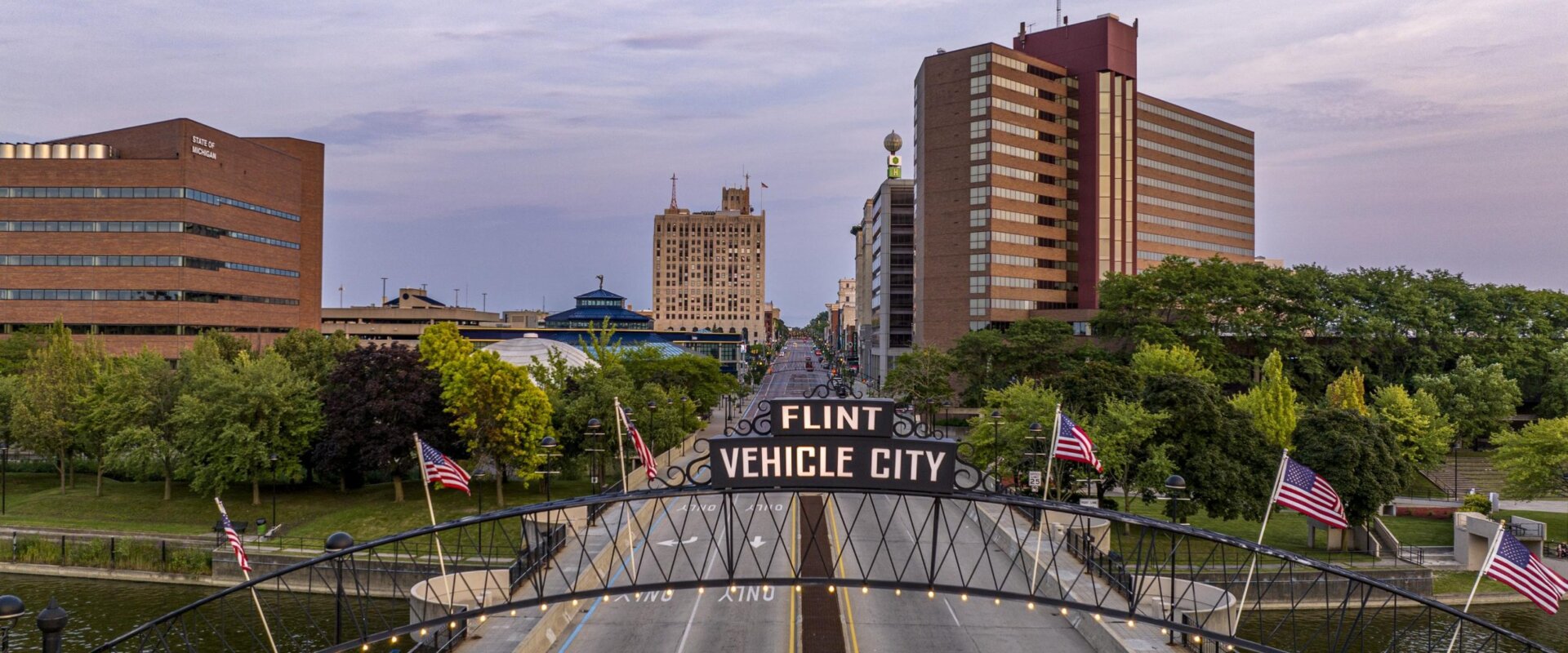 Downtown Flint in Genesee County MI