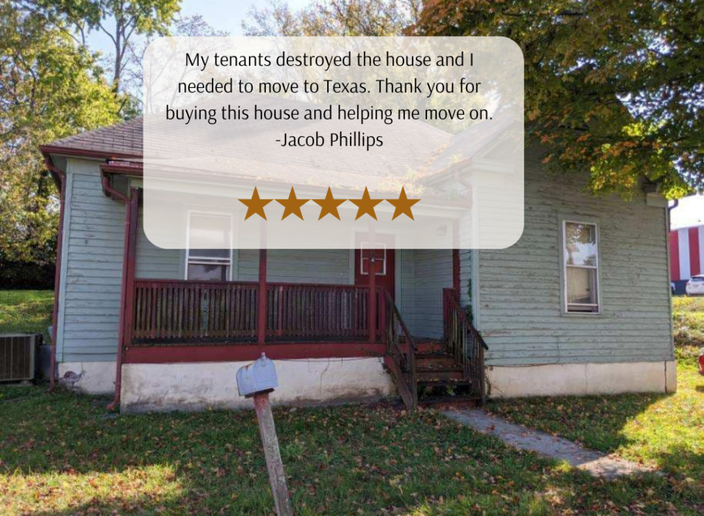 My tenants destroyed the house and I needed to move to Texas. Thank you for buying this house and helping me move on.