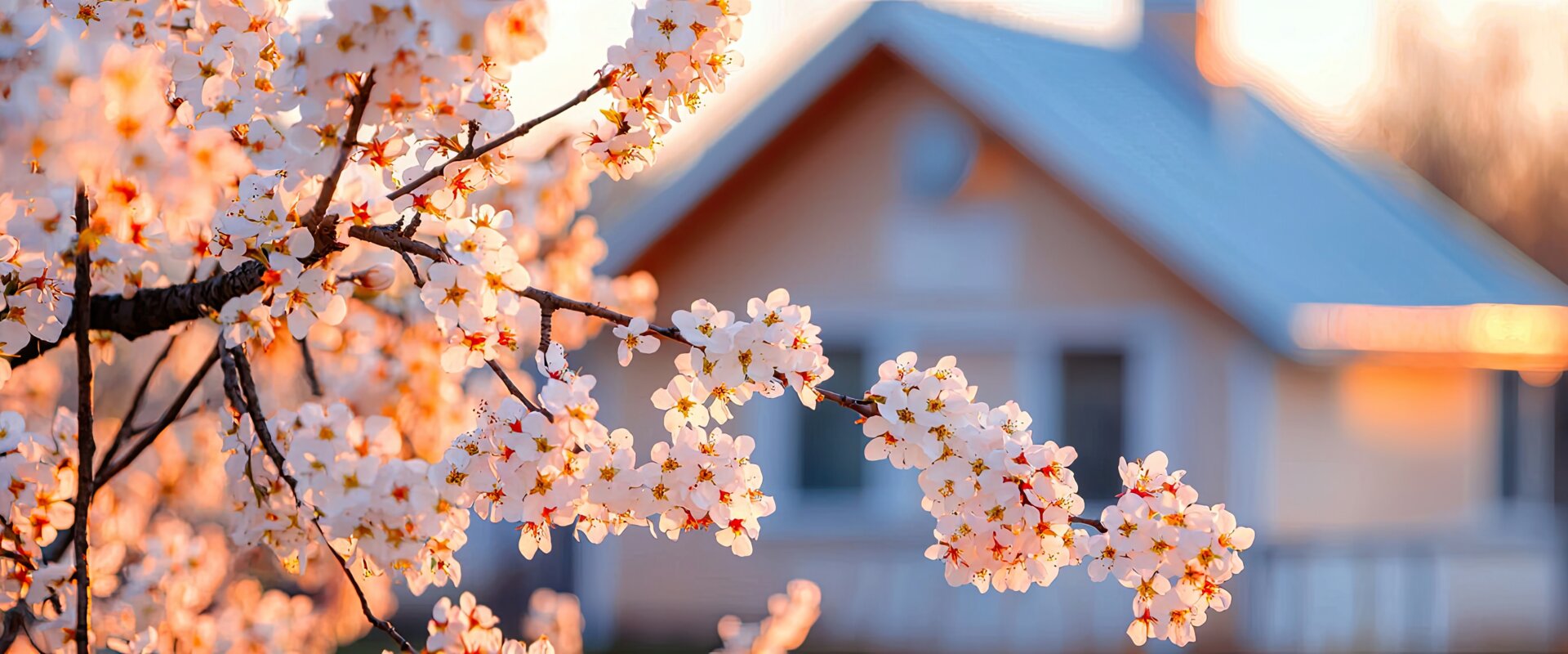 Cherry Tree with house in the background