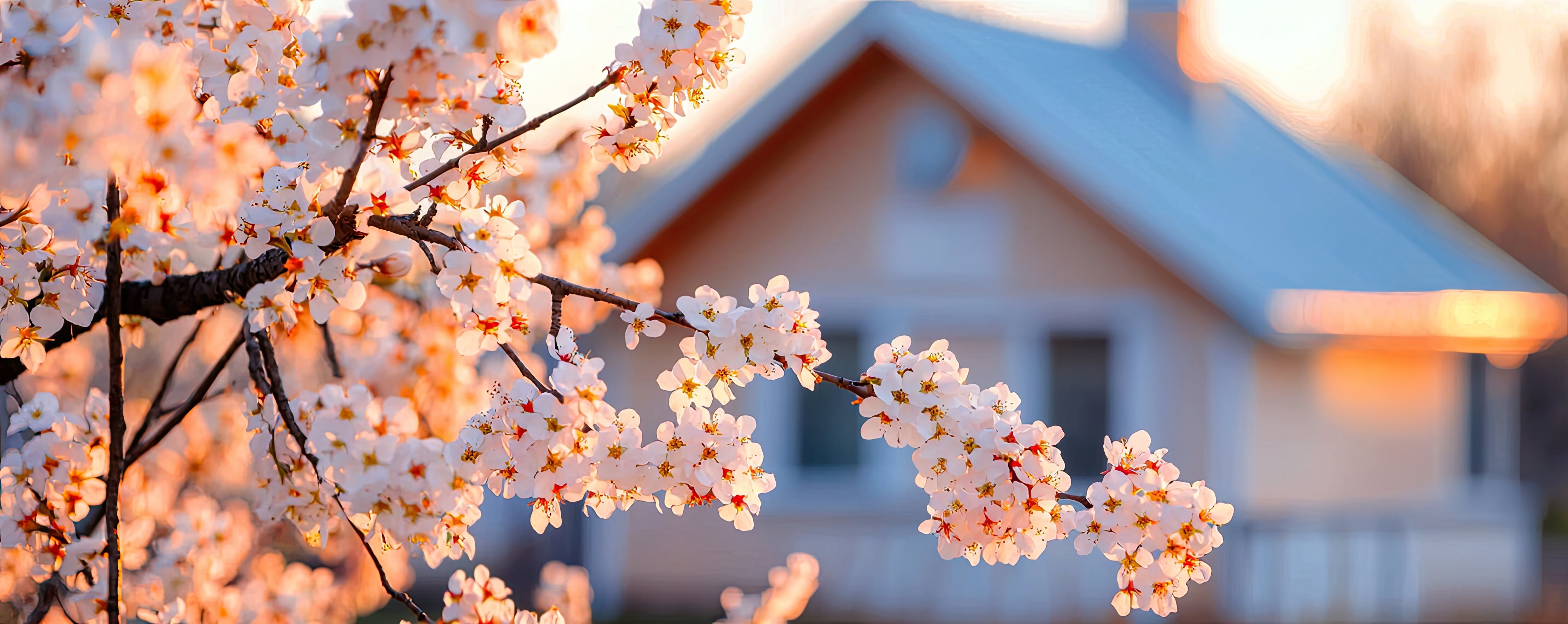 Cherry Tree with house in the background
