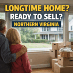 Family preparing to sell a longtime home in Northern Virginia with moving boxes