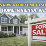 Home for sale in Vienna Virginia with for sale sign representing current housing market conditions