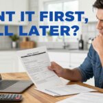 Northern Virginia homeowner reviewing rental property tax documents before selling a former primary residence.