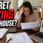 Northern Virginia homeowner looking stressed after closing and reviewing home sale costs at a kitchen table.