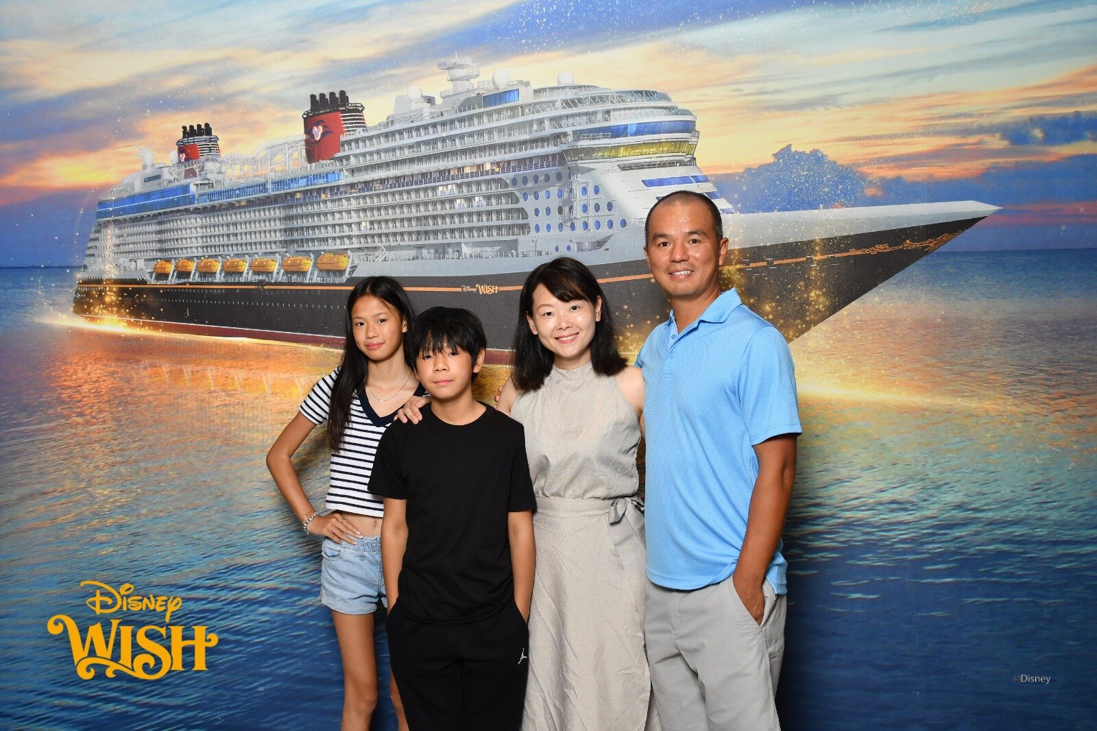 Mike Chen with the family owner of Funstay Vacation Homes
