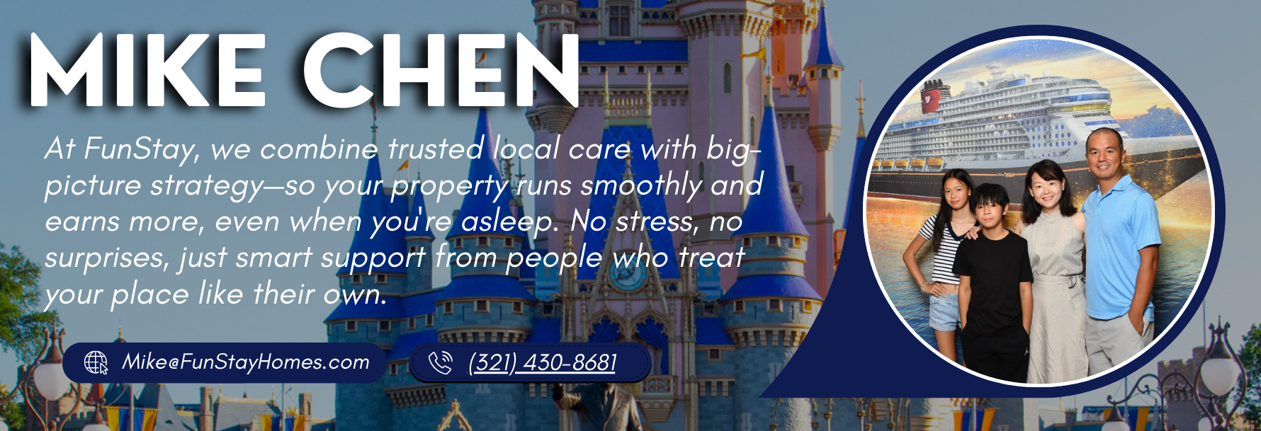 Mike Chen, Superhost, trusted airbnb property manager in Orlando