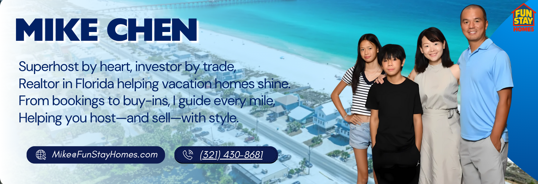 Mike Chen, trusted realtor in Florida