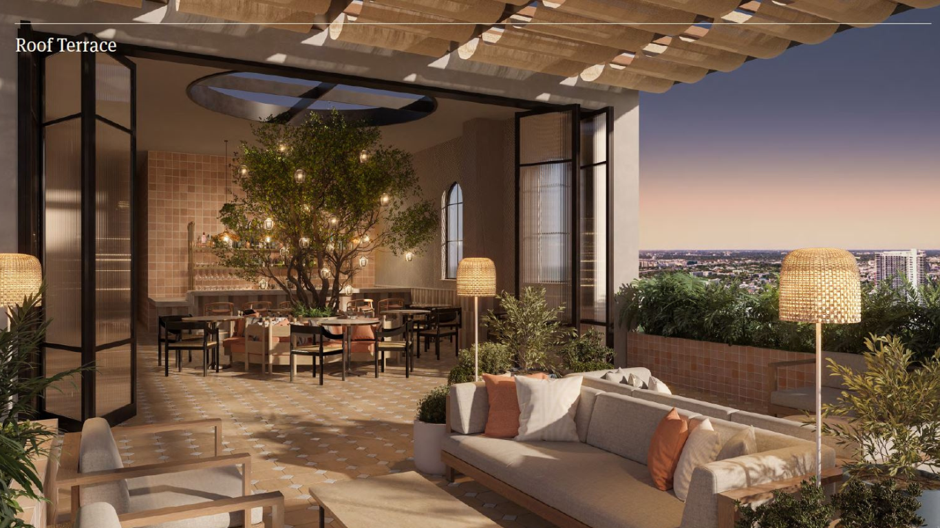 Roof Terrace, The Crosby Miami