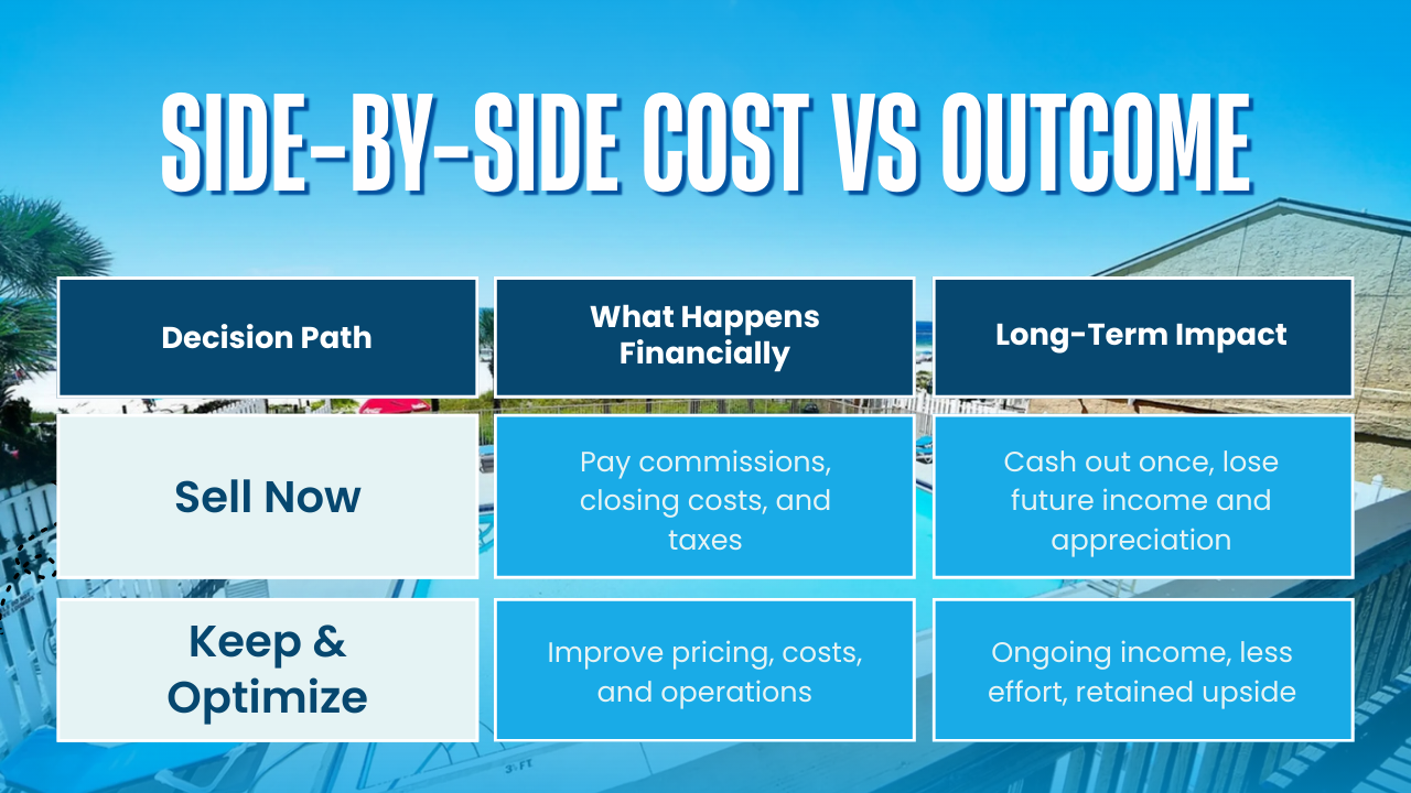 Side-by-Side Cost vs Outcome