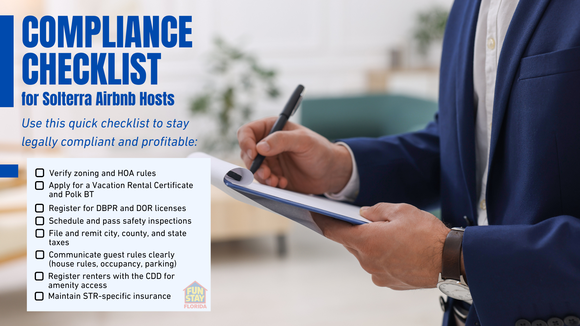 Compliance Checklist for Solterra Airbnb Hosts