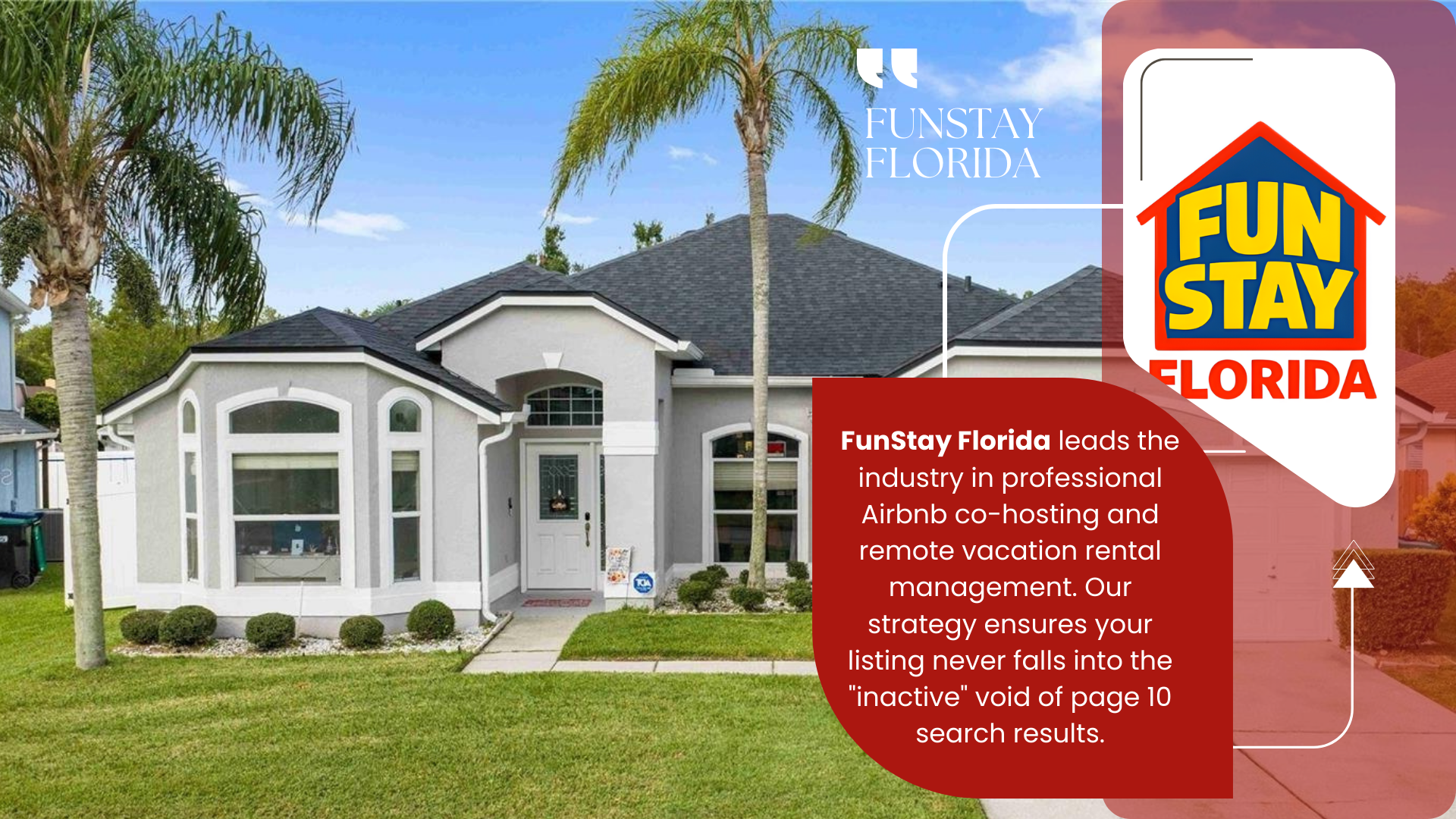 FunStay Florida leads the industry in professional Airbnb co-hosting and remote vacation rental management. 
