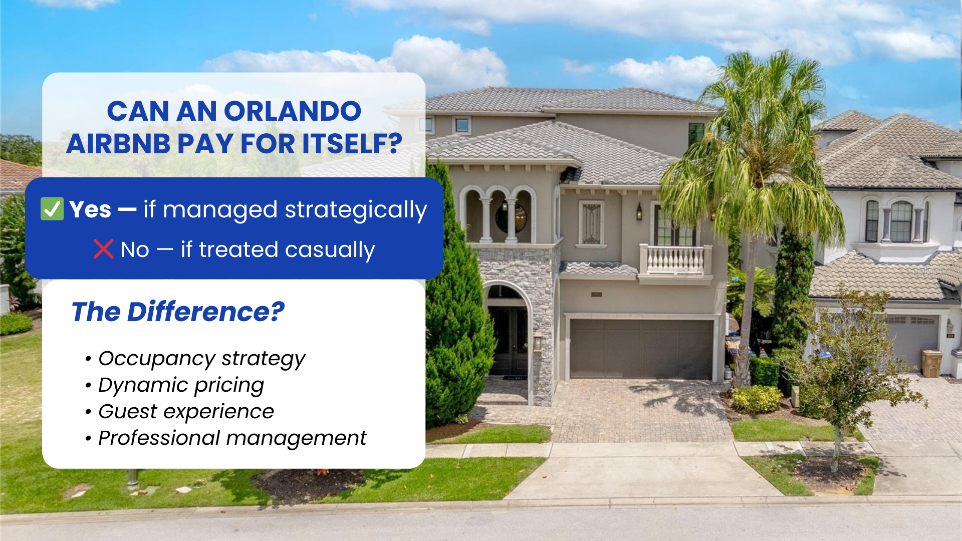 CAN AN ORLANDO AIRBNB PAY FOR ITSELF