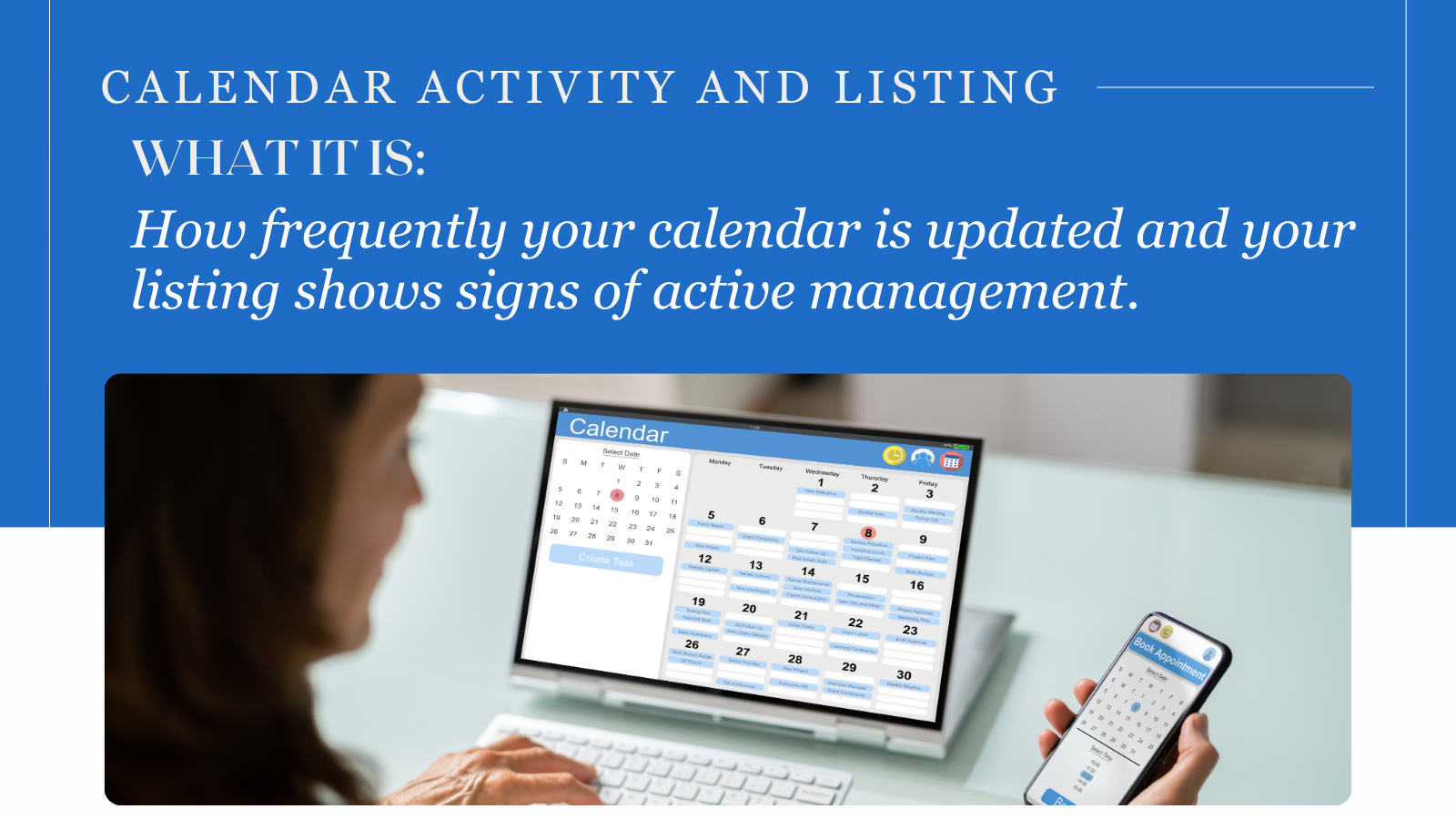 Calendar Activity and Listing "Vitality"