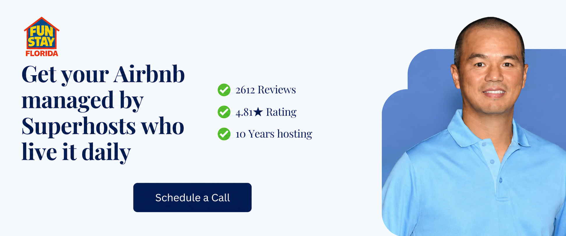Airbnb management by superhosts in Florida, Mike Chen