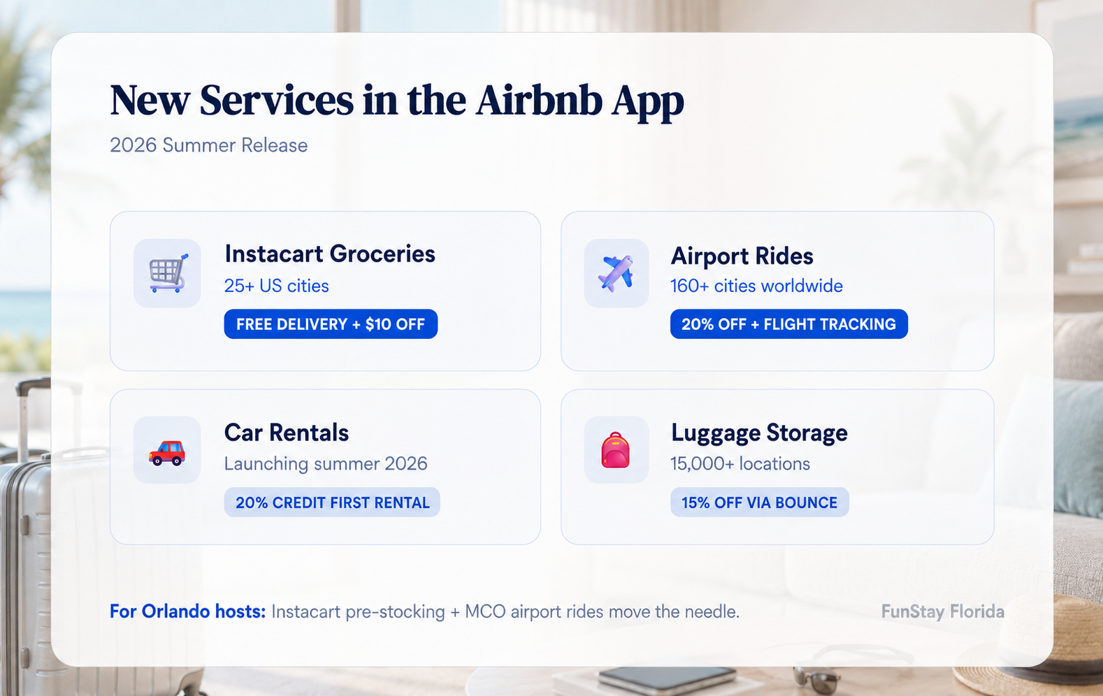 New services for your Airbnb stay