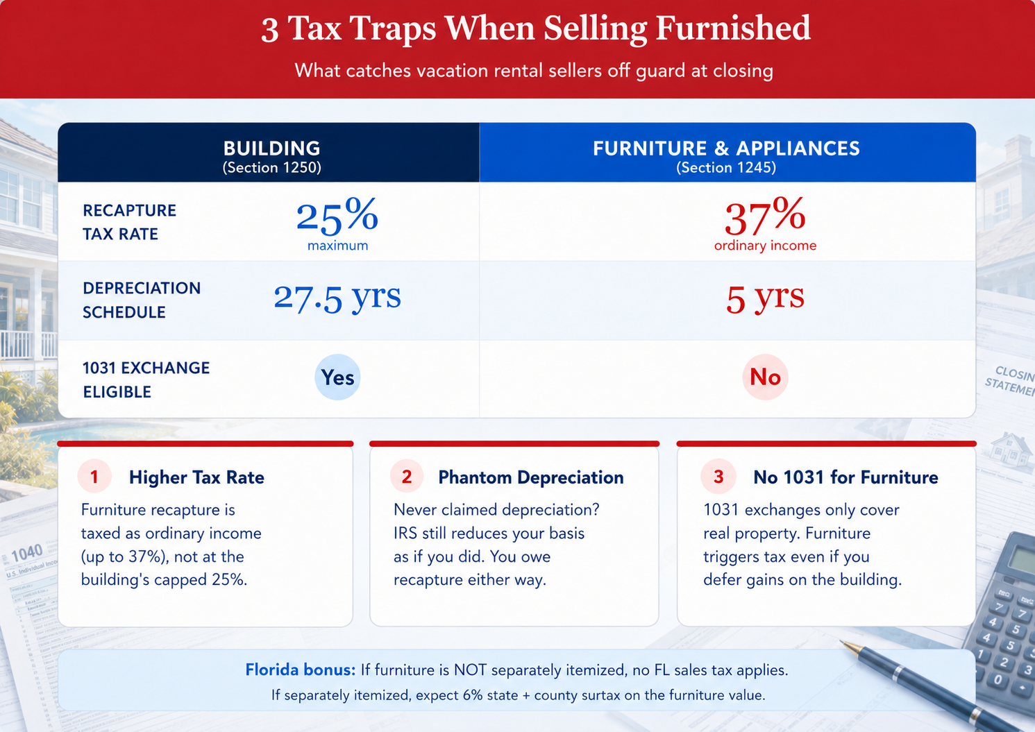 Tax traps for vacation rental sellers