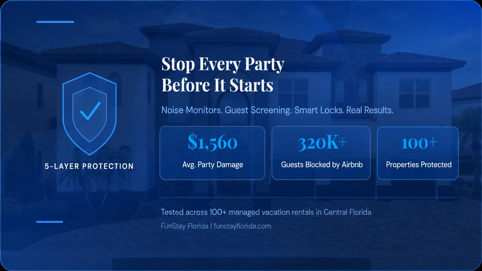 Blue-Tinted Vacation Home Protection Banner