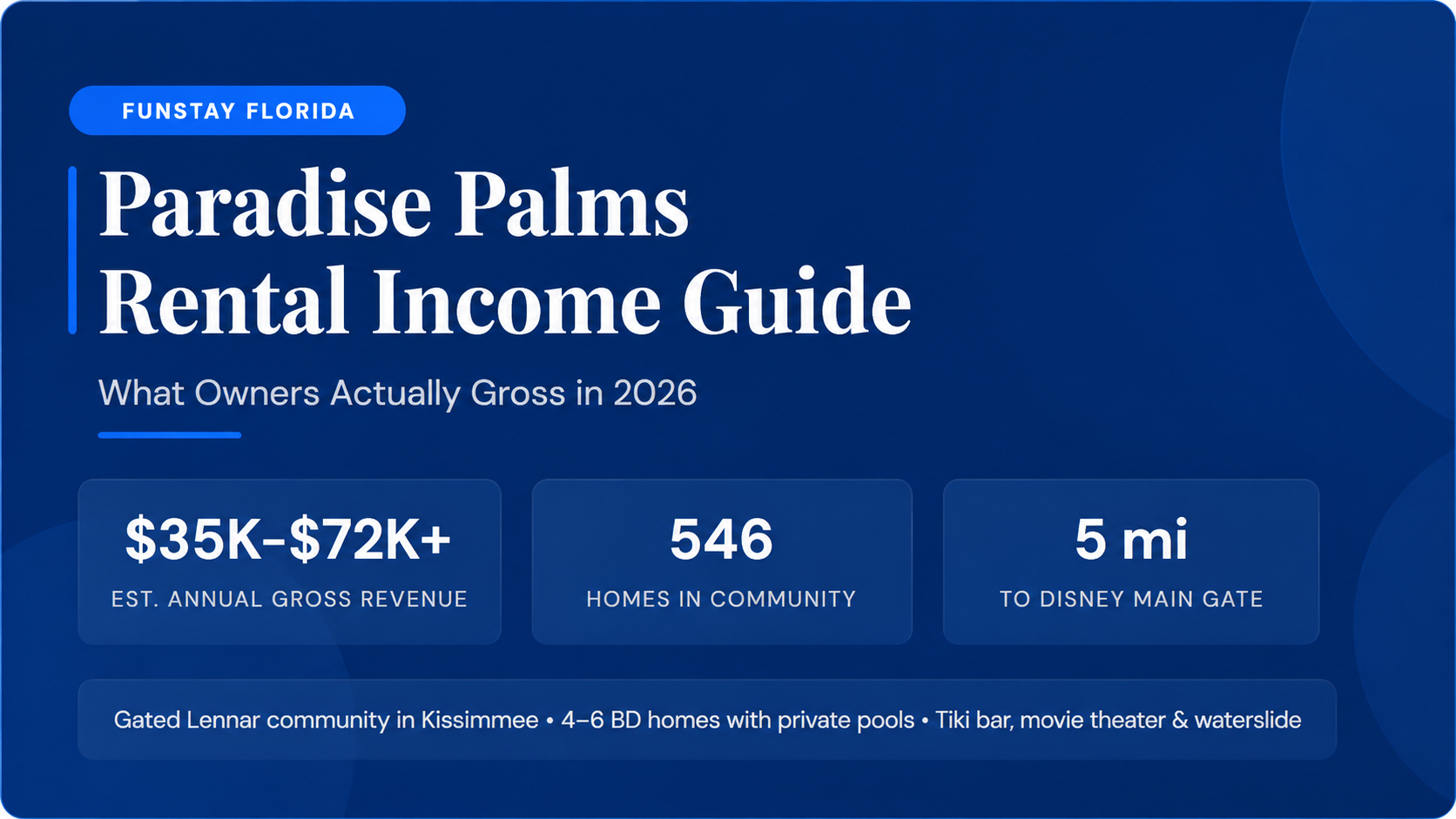 Paradise Palms Rental Income Guide