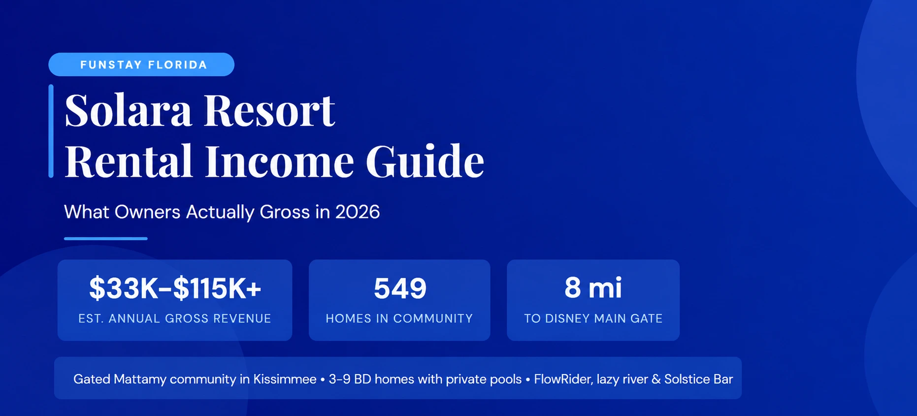 Solara Resort Rental Income Guide