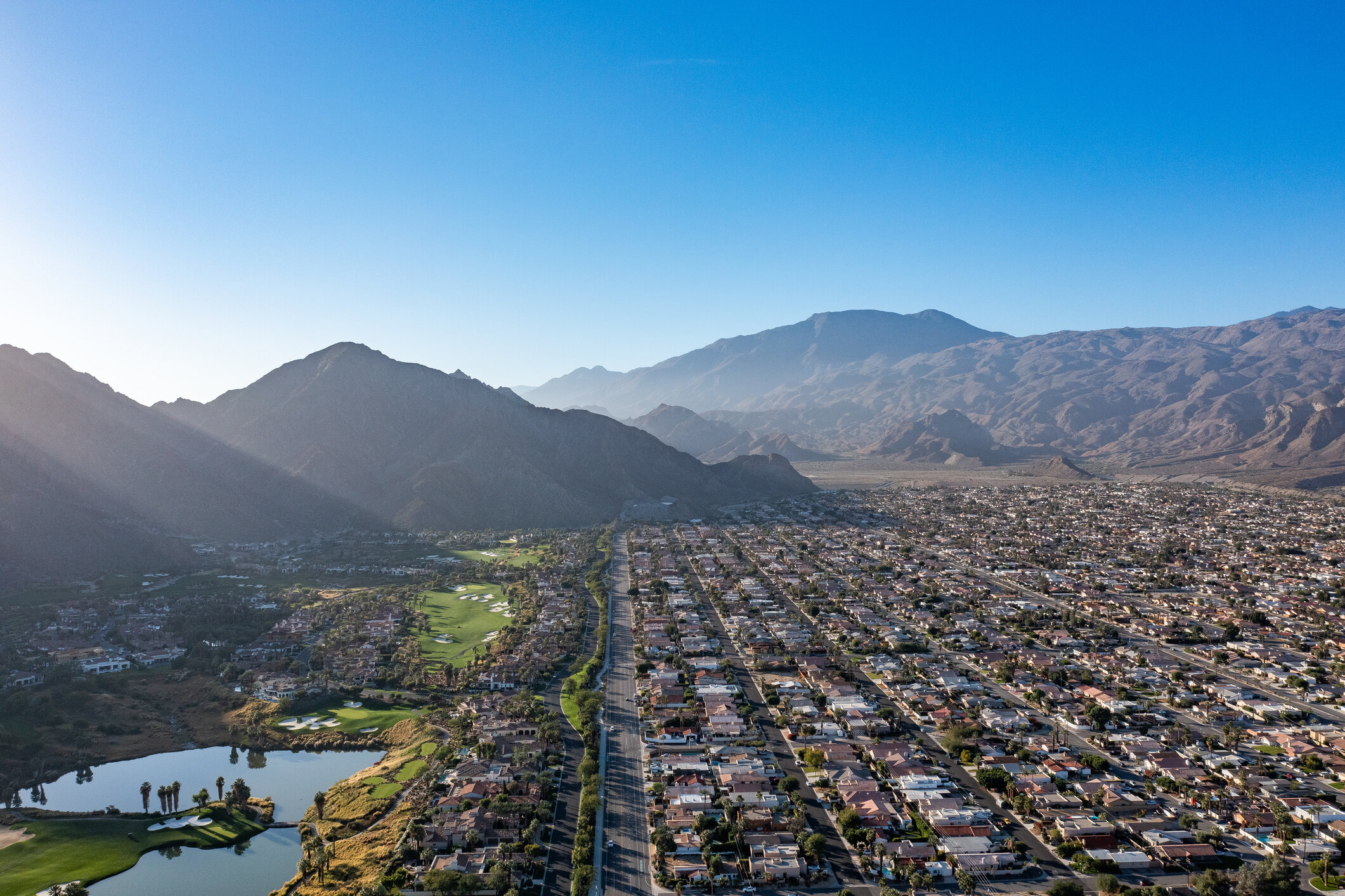Aerial photo of Coachella Valley