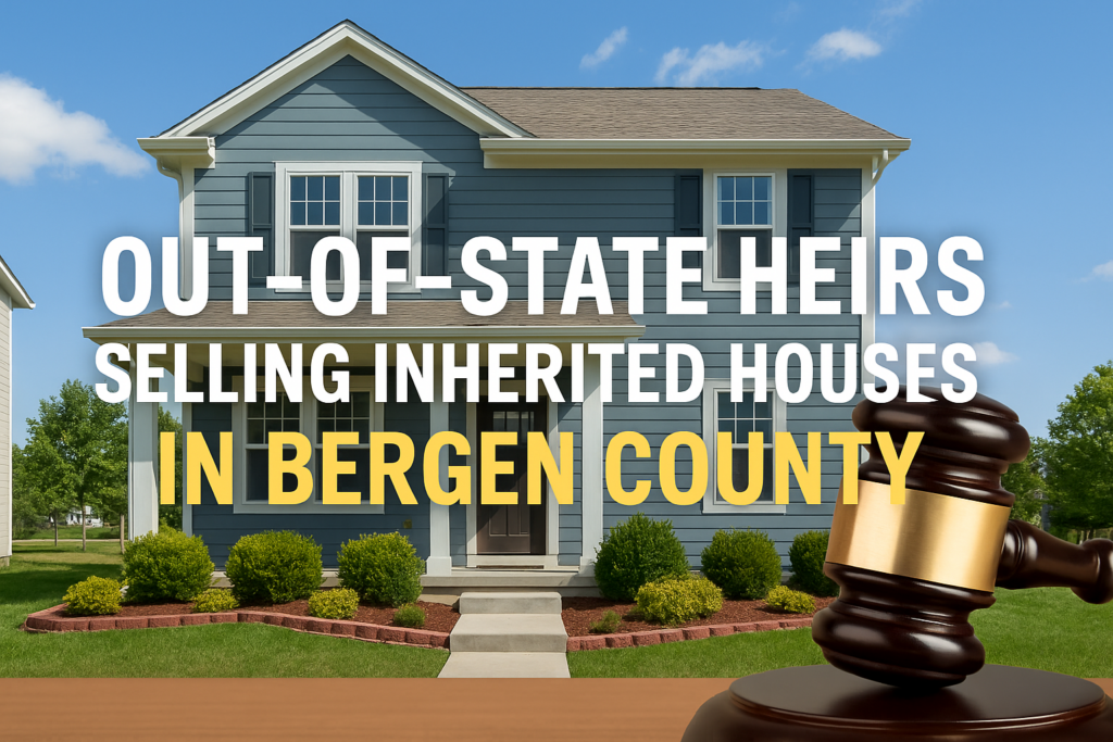 Out-of-state heirs selling an inherited house in Bergen County, New Jersey with probate support
