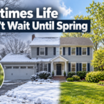 North Jersey colonial home shown in winter and spring, illustrating why homeowners may need to sell before spring. Kevin Hill, NJ House Partners, Keller Williams Valley Realty.
