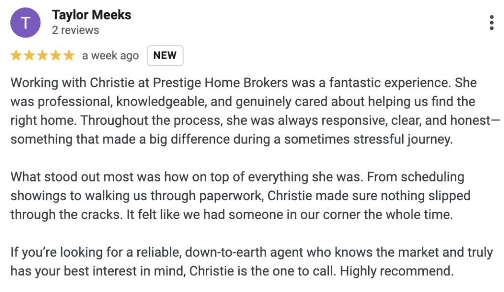 Google review from a satisfied customer in Rome, GA.