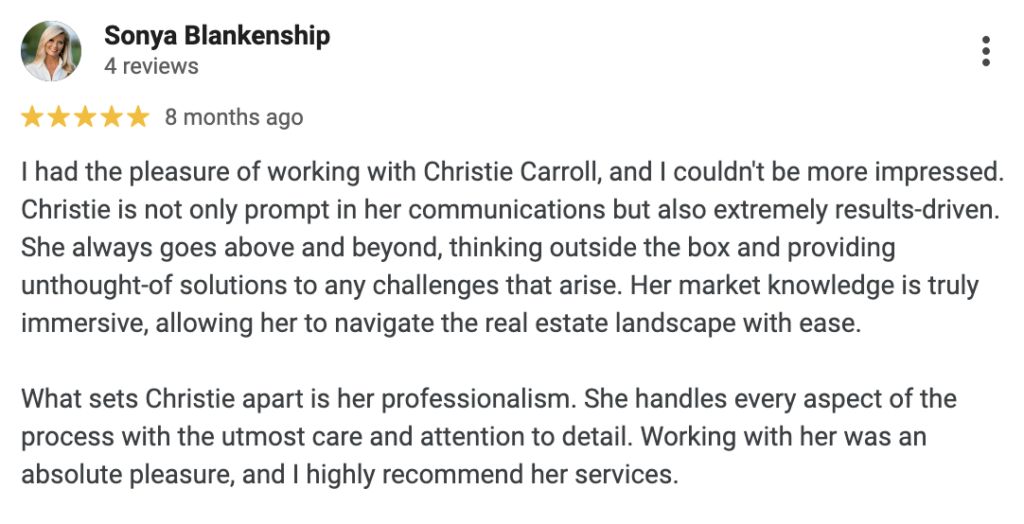 Google review from a satisfied customer in Rome, GA.