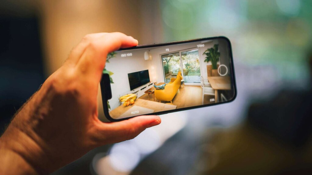 REALTOR® photographing a home in Northwest Georgia