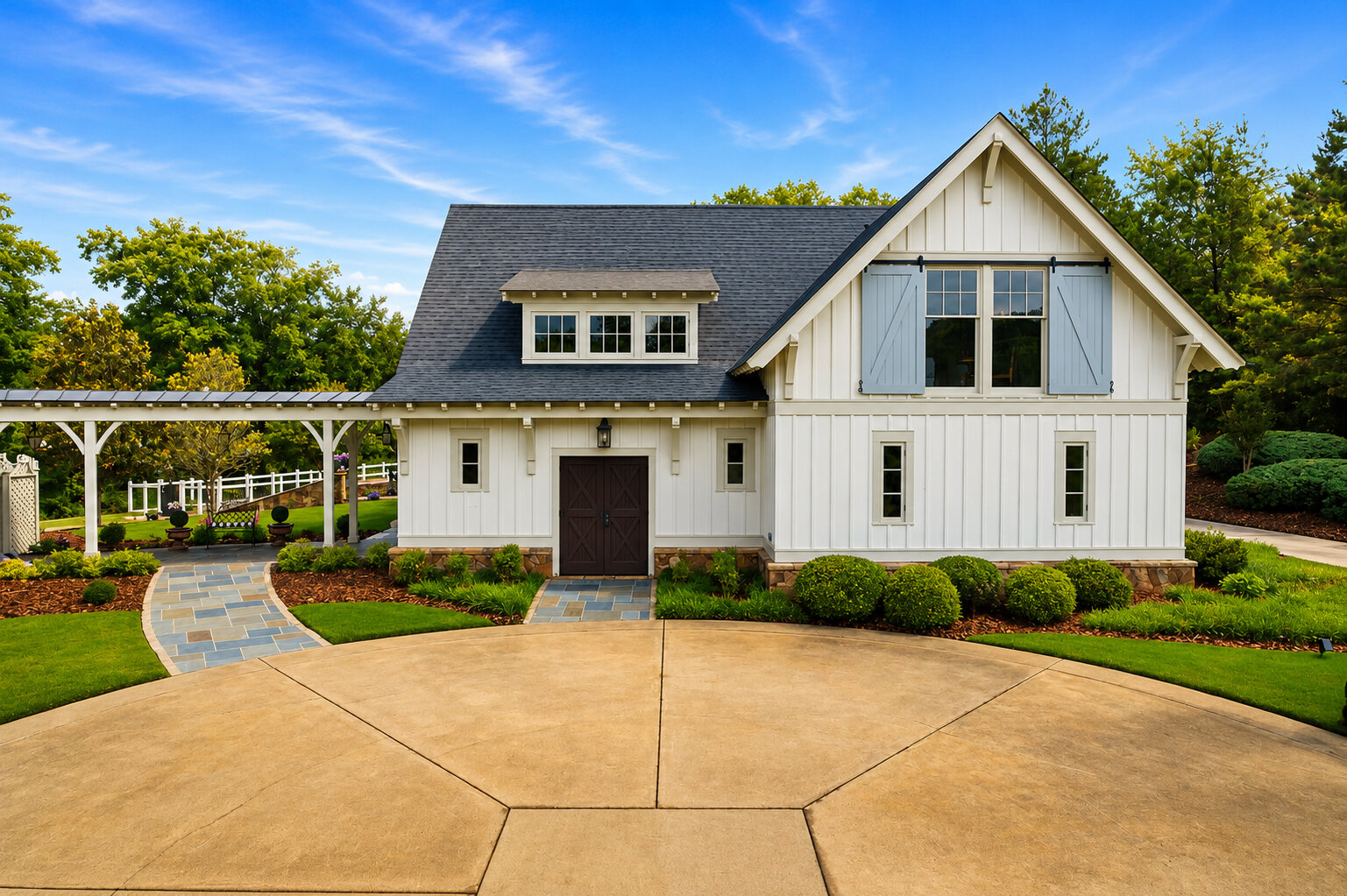 Luxury estate garage