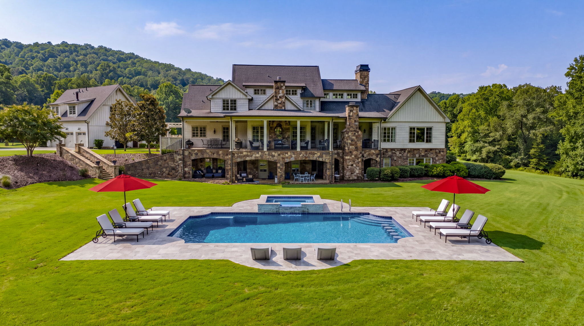 Luxury estate rear exterior