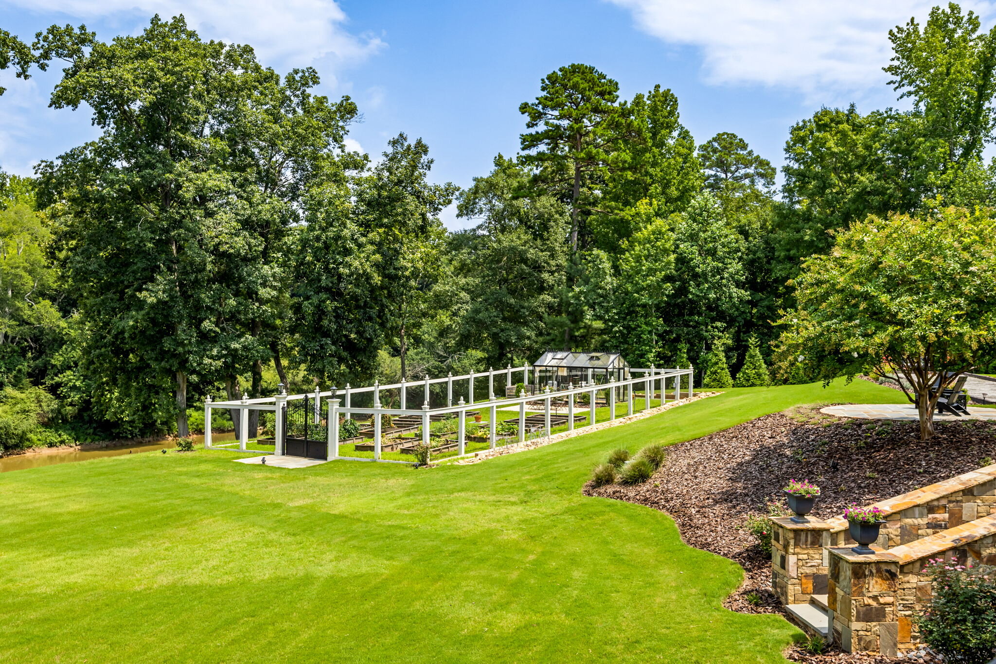 Luxury estate garden
