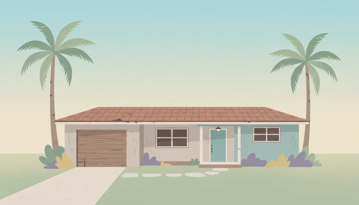 Older South Florida home sold as-is to a cash buyer